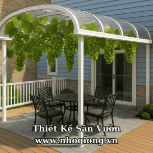 Thiết Kế & Thi Công Giàn Nho Trọn Gói