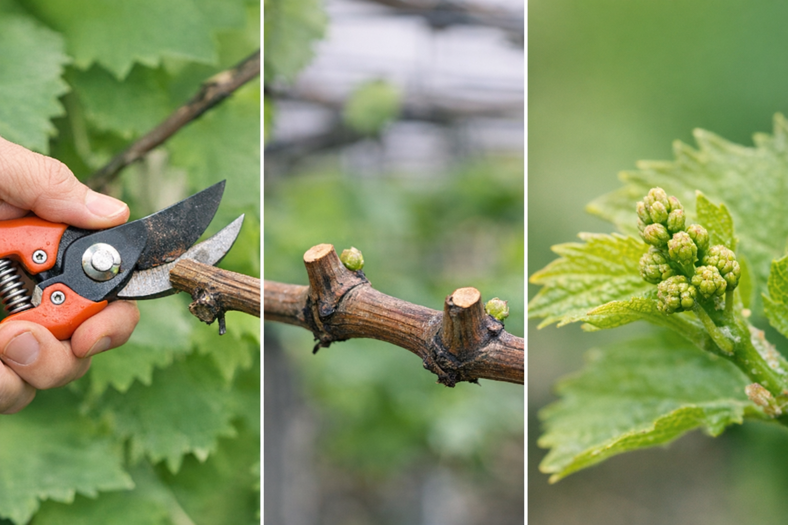 Cách cắt tỉa cành nho đúng kỹ thuật